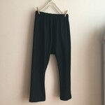 圧縮ウールニット黒で作ったサルエルパンツ