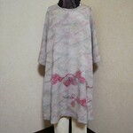 着物リメイク◎総絞りの着物からワンピースチュニック