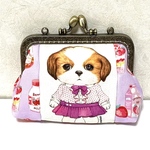 手のひらサイズ　がま口ポーチ　コヤンイサムチョン　あんこちゃん