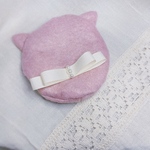 ぬい服＊猫耳ベレー帽(ピンク)