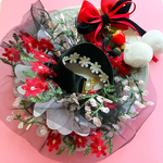 New! 秘密の花園チュチュカラーBLACK ・【猫・小型犬・中型犬・大型犬】お誕生日　記念日　おめかし　おでかけ　カフェデビュー　旅行　撮影会　お姫さま　ペットドレス　つけ襟　いちご　イチゴ　苺