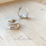 silver925 ドット シルバー フープピアス  