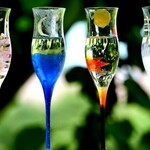 【日本の四季】夜空月見グラス1個｜父の日ギフト・結婚祝い・敬老の日・両親プレゼント・還暦祝い・退職祝い・誕生日プレゼント・外国人プレゼント