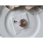 秋色 Ear cuff  （ モカ × 淡水パール ）