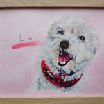似顔絵　ペット似顔絵　犬似顔絵　描きます。（B5サイズ）