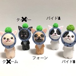 ポンポン帽子ブル。【ブルー系】
