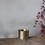 【sazare さざれ】イヤーカフ 幅10mm 真鍮 片耳用