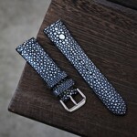 【新作】高級革使用Apple Watch(38/40/42/44)スタースティングレイ　エイ革　レザーバンド　時計ベルト