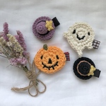 送料込み２つセット♩とんがり帽子のハロウィンベビーヘアクリップ