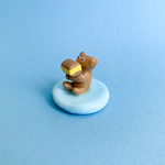 カステラ好きのクマの小物入れ