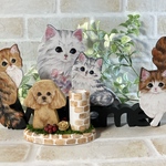 pさまご予約品　猫ちゃんたちのウエルカムオーナメント　3点　