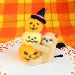 ハロウィンタワーのナマケモノ 羊毛フェルト 