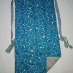 新柄~花リング   ブルー     防寒着大和おいね。