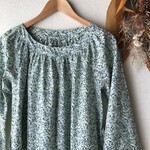 ＊オーダー品＊dreamdream27様専用　リバティ　ワンピース　チャイブ(ヴィンテージブルーB)