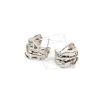 ERG-1816-R【2個入り】ハンマード Cシェイプピアス,C shape Post  Earring
