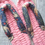 布ぞうり：coral pink 25.5cm/U.S.A Morris collection