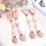 ブランケットクリップ♡くまクリップ♥︎ 《 pearl and heart 》/歯固め　歯固めジュエリー　マルチクリップ　名前入れ　名入れ　出産祝い