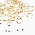 【丸カン】1.0×7.0mm-12g《MP-109》（金色）