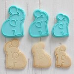 ゾウのスタンプクッキー型　縦約６㎝　【カーニバル】シリーズ