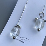 silver grape pierce/ earring