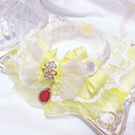 現品♡ケープ首輪✨美女と野獣ベルモデル♡華やかリボン♡