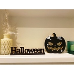 1点限定販売☆ハロウィンセット　かぼちゃ　HALLOWEEN モノトーン　置物　木製