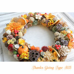 ＜Order＞送料無料＊Thanksgiving Wreath B 35