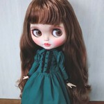 nico様ご予約品※232.※ブライスアウトフィット※緑色のワンピース 