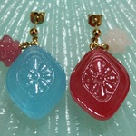 Candyピアス:) SWEETなソーダ＆いちご味