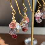 マルチカラースピネル🎨カラフル系ピアス