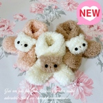 犬服  🧸 クマフラー🧣 フワモフマフラー 犬マフラー 犬服マフラー 小さいマフラー クリスマス お正月 散歩 冬 ネックウォーマー マフラー バニラクリーム カフェオレ ストロベリークリーム 3色