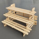 【展示什器】折り畳み式小型スノコひな壇(3段)