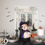 おおきなハロウィンタペストリー / Tall サイズ 『 Door.  』ドア カボチャ Halloween ハロウィン 飾り付け