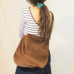 【1点限定アウトレット価格】 balloon Mサイズ / 2wayバッグ / コーデュロイブラウン