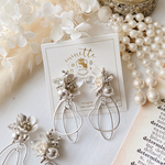 Silver double hoop design
