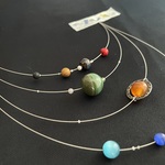 太陽系　九つの惑星ネックレス　シルバーワイヤー ①