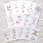 人気No.1！【どうぶつ◯】マンスリーカード　月齢カード　月齢フォト　マイルストーンカード