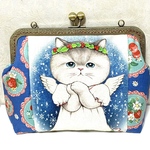 大きながま口ポーチ　コヤンイサムチョン　ルミちゃん