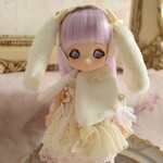 週末限定♪オビツ11(C)ミニスウィーツドール アウトフイット  •*¨*•.¸うさぎの天使セット☆*･ﾟ
