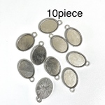 シルバーアンティーク　オーバルミール皿10piece
