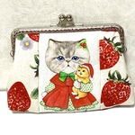 口金15センチ　がま口ポーチ　コヤンイサムチョン　ルミちゃん