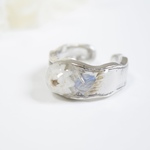 10/3販売[14-15号］silver flower ring 