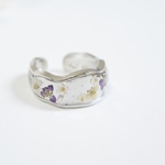 10/3販売[14-15号］silver flower ring 
