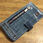  1点物　iPhone6/6s用　多色ZIPデニム手帳型ケース　SP16IC3007