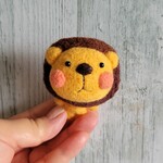 ライオンちゃんブローチ