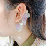 花びら　雫　イヤーフック