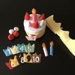 バースデーケーキ🎂王冠👑フェルト★香★