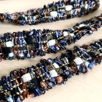 ♡ツイードリボン♡［GINZA・ゴールド］2.5cm幅×50cm　 ブレード　テープ