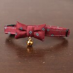 Gentleman's taste👔バーガンディ【蝶ネクタイ】＊猫(&小型犬)首輪