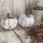人気！【再販×15】大人かわいいかぼちゃの置物2個セット☆ハロウィン雑貨